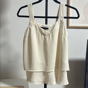 Banana Republic Cream Layered Camisole Top